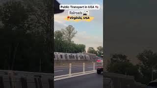 Railroads in USA #Publictransport #usa #youtuber #america #india #youtubeshorts