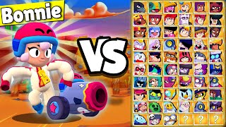 Bonnie VS Every Brawler !!! Bonnie 1v1 Stunt Show Brawl Stars