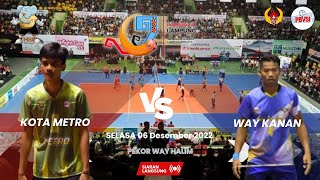 🔴 LIVE SEMI FINAL PORPROV VOLI INDOR PUTRA | METRO VS WAY KANAN