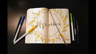 November Plan With Me | Space Theme 2018 Bullet Journal