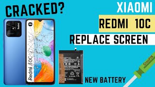 REDMI 10C repair tutorial / LCD Screen & Battery by CrocFIX