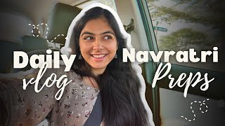 Navratri ki taiyaariyan🙏❤️Devara 🎬 Food🍔Decor🌸 | Puunnya Mehta