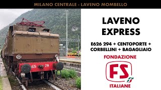 Viaggio con il TRENO STORICO (E626 294) 96236 da MILANO CENTRALE a LAVENO MOMBELLO!