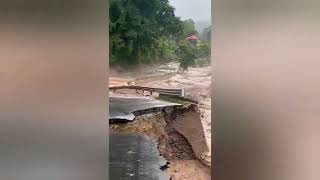 Serve Floods hits SikKim in India 4 October 2023