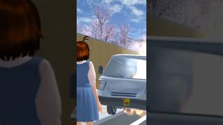 Terjadi-kecelakaan- mobil- dan mobilnya- terbakar-#sakuraschoolsimulator #sakura #shortvideo