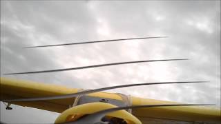 super cub front in flight video