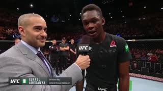 UFC 234  Исраэль Адесанья и Андерсон Силва   слова после боя 1