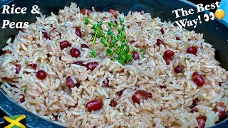 Rice and Peas Jamaican | Easy Step by Step Recipe | How to Make Rice and Peas | Jamaican Food