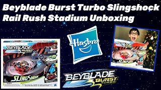 Beyblade Burst Slingshock Rail Rush Battle Set Unboxing