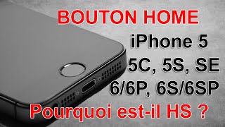 Bouton home qui ne fonctionne plus sur iPhone 5C, 5S, SE 2016, 6, 6 Plus, 6S et 6S Plus, pourquoi ?