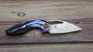 Kizer Minitherium Custom Buffed and Storm Treated by Jeff Perkins of JD Cutlery.