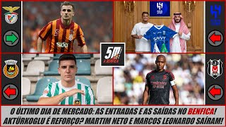 🚨 ÚLTIMO DIA DE MERCADO ● Benfica avança por extremo! Martim Neto cedido! Marcos Leonardo vendido!🚨