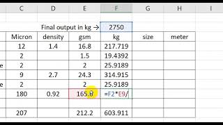 3 Ply Job Calculation   Flexible Packaging