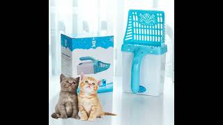 Neater Litter Genie Scooper Cat Litter Sifter Scoop System Kitty Litter Scooper with Extra Waste ...