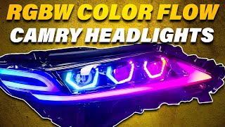 2018-2023 Toyota Camry: Elevate Your Ride with RGBW Color Flow Headlights