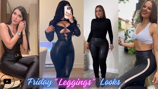 How to Style Shiny Leggings Friday Styles 2024 | Top 5 How To Style Curvy Leather Pants Fashion