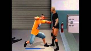 SVR 11 - John Cena vs Randy Orton - Backstage Brawl - Cena's Road to Wrestlemania (8)