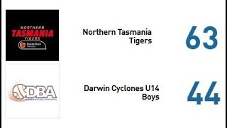 U14 National Basketball Championships 2018 - Northern Tasmania Tigers v Darwin Cyclones Q3