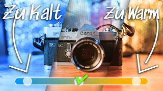 Zu warme/kalte Bilder? | Weißabgleich einstellen  | TobiTRy