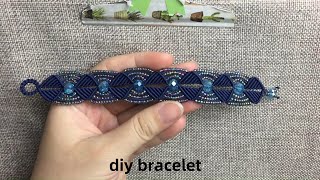 how to make bracelet with cotton thread｜trending bracelet making at home｜homemade bracelet design