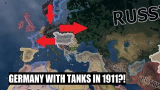 HOI4 Timelapse || What if Germany had tanks in 1911?! || What will change?! ||