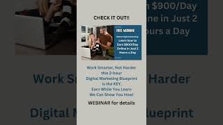 Check out our Free Webinar! Work Smarter, Not Harder!! Just comment Webinar and I can share the Link