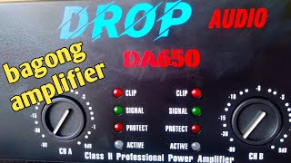 DROP AUDIO amplifier.. da650 quick review and testing..