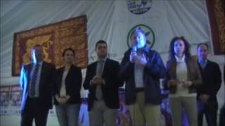 Lonigo, Roberto Ciambetti dal palco della festa provinciale della Lega Nord Vicenza 9 aprile 2017