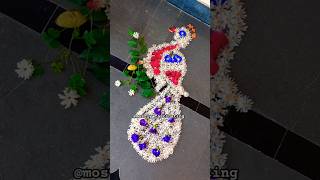 Subscribe channel to watch full video 🤗#flowers #rangoli #floralart #ganpatirangoli