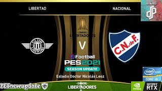 Libertad Vs Nacional // ⚽Copa Libertadores 2024⚽ // (Pes 2021 Dream Patch)