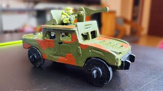 Construyendo un Humvee Militar de madera 3D / Modelo a Escala