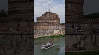 The iconic Castel Saint Angelo  ,Rome italy🇮🇹#shortvideo #italy #Rome