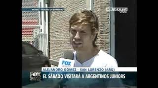 Entrevista a Alejandro Papu Gómez en San Lorenzo (Fox Sports 2009)