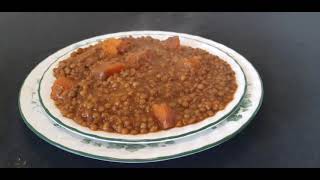 Lentilles à la marocaine.