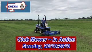 19. RAAFMAC ~ Club Ride on Mower "In Action" - Sun. 28/10/2018