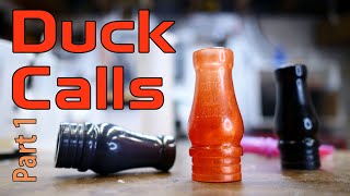 Resin cast Barrels of a Duck Call: Part one