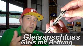 Gleis mit Bettung - unsichtbarer Anschluss?!