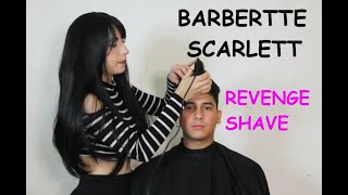 Barberette Scarlett - Revenge Headshave Trailer