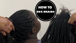 HOW TO GRIP THE ROOTS BOX BRAIDS #SHORTS