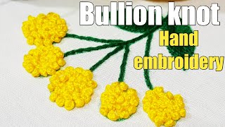 superb bullion knot hand embroidery #sanahandstitch @w_sfashion9443