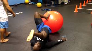 Fitnex Physioball: SL Extension + Curl and Reach