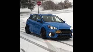 Focus RS In Snow With Summer Tires!!