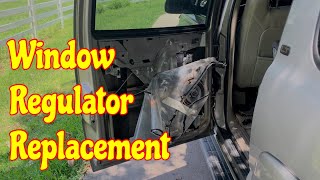 00-06 Suburban Tahoe Rear Window Regulator Replacement