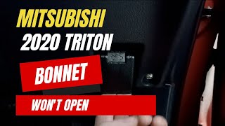 Mitsubishi Triton Bonnet  Release won't open (Wrong Lever)