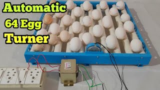 Rolling tray egg incubator fully automatic || 64 কুকুৰাৰ কণীৰ  turning tray || SG Rangpur