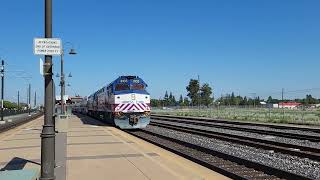 ALTAMONT COMMUTER EXPRESS || Arrives at Santa Clara Station California USA