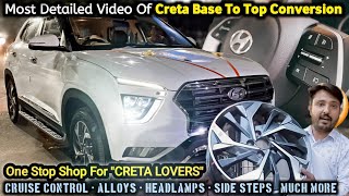 3 Base Model Hyundai Creta's Converted To Hyundai Creta SX-Cruise Control, Alloys, Side Steps, etc