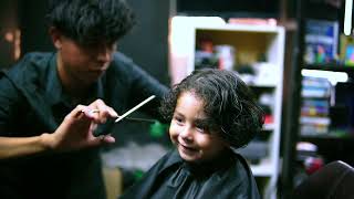 CORTANDOLE el CABELLO a mi HIJO por PRIMERA VEZ! corte natural en cabello chino