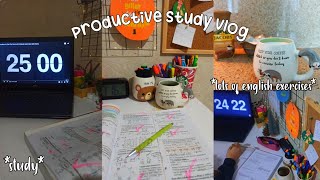 Tatil Günlükleri #6 🌄 | a productive study vlog 🖇️📓 | Nisaa