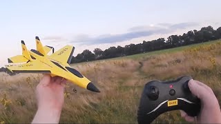 RC PLANE SU-35 FX820 MAIDEN FLIGHT IN 10MPH WIND.